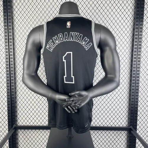2023/24 San Antonio Spurs Retro Victor Wembanyama #1 Jersey | NBA Swingman Jersey