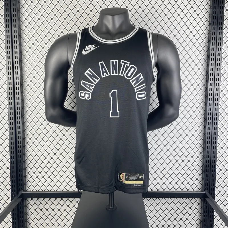 2023/24 San Antonio Spurs Retro Victor Wembanyama #1 Jersey | NBA Swingman Jersey