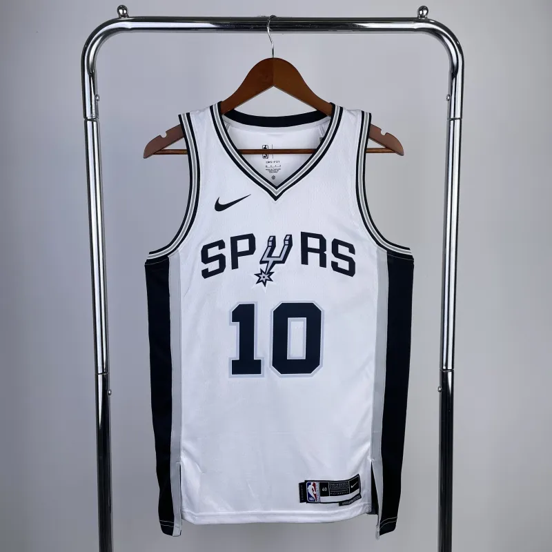 2023/24 San Antonio Spurs White Jeremy Sochan #10 Jersey | NBA Swingman Jersey