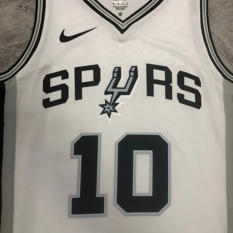2023/24 San Antonio Spurs White Jeremy Sochan #10 Jersey | NBA Swingman Jersey