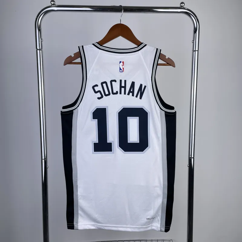 2023/24 San Antonio Spurs White Jeremy Sochan #10 Jersey | NBA Swingman Jersey
