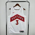 2023/24 Toronto Raptors Home White Brandon Ingram #3 Jersey | NBA Swingman Jersey Camisa branca do Toronto Raptors para a temporada 2023/24, modelo Home White, usada por Brandon Ingram (código #3) | Camisa Swingman da NBA