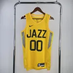 Maglia da trasferta da uomo degli Utah Jazz 2023/24 di Jordan Clarkson (modello #00) 2023/24 Utah Jazz Away Jordan Clarkson #00 Maglia Uomo