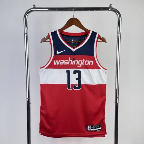 2023-24 Washington Wizards Away Red Jordan Poole #13 Men's Jersey