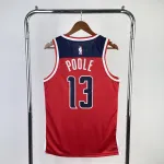 2023-24 Washington Wizards Away Red Jordan Poole #13 Men’s Jersey