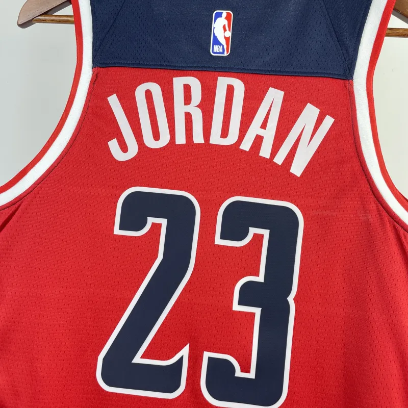 2023-24 Washington Wizards Away Red Michael Jordan #23 Men’s Jersey