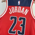2023-24 Washington Wizards Away Red Michael Jordan #23 Men’s Jersey