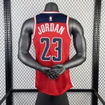 2023-24 Washington Wizards Away Red Michael Jordan #23 Men’s Jersey