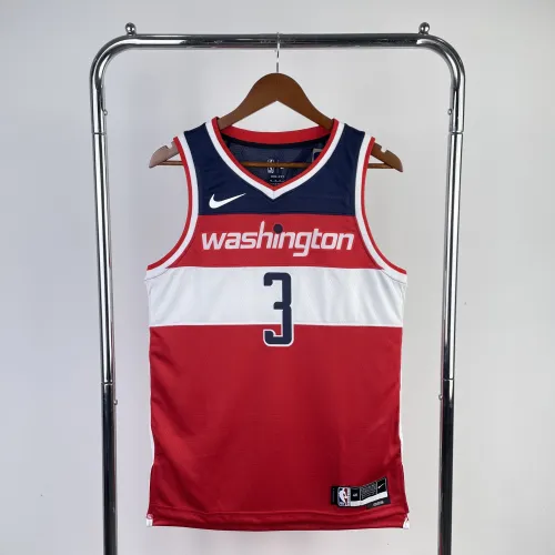 2023-24 Washington Wizards Weg Rood Bradley Beal #3 Herenshirt