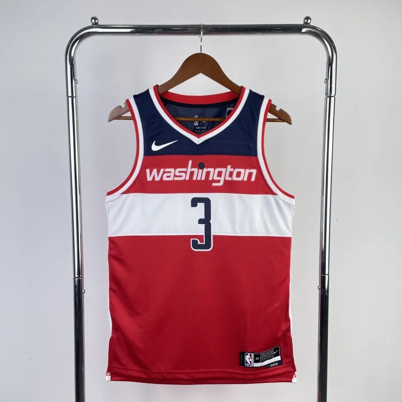 2023-24 Washington Wizards Away Red Bradley Beal #3 Men’s Jersey