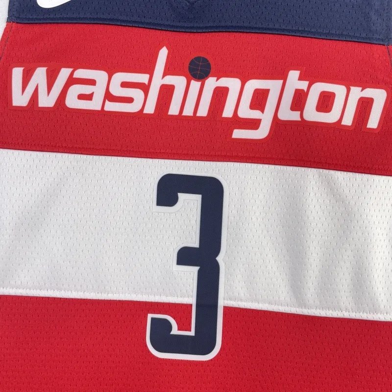 2023-24 Washington Wizards Away Red Bradley Beal #3 Men’s Jersey