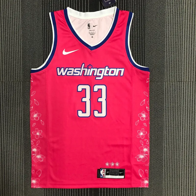 2023-24 Washington Wizards City Edition Kyle Kuzma #33 Men’s Jersey