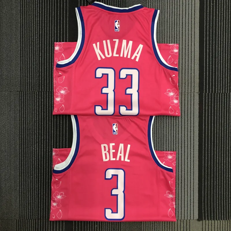 2023-24 Washington Wizards City Edition Kyle Kuzma #33 Men’s Jersey