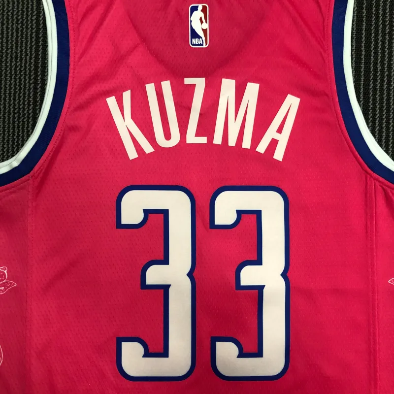 2023-24 Washington Wizards City Edition Kyle Kuzma #33 Men’s Jersey