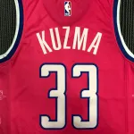 2023-24 Washington Wizards City Edition Kyle Kuzma #33 Men’s Jersey