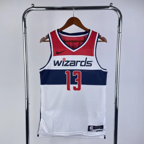 2023-24 Washington Wizards Home White Jordan Poole #13 Men's Jersey