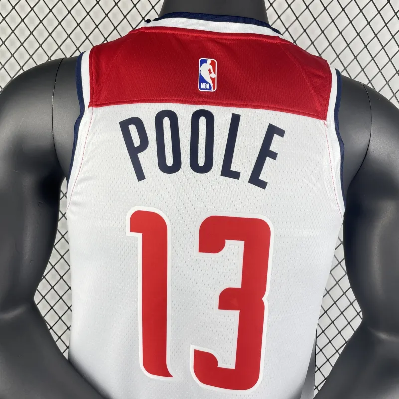 2023-24 Washington Wizards Home White Jordan Poole #13 Heren Jersey