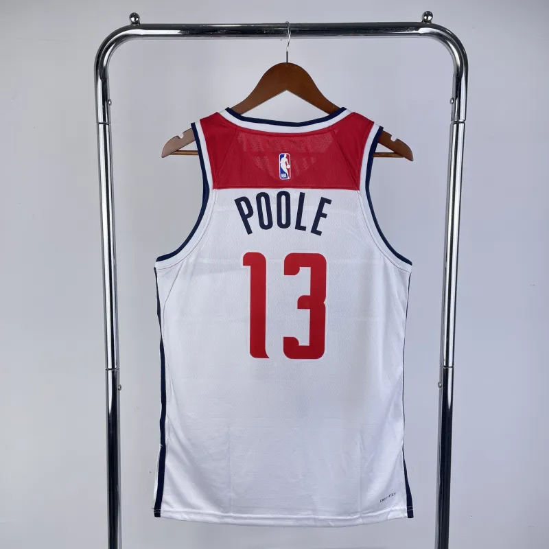 2023-24 Washington Wizards Home White Jordan Poole #13 Heren Jersey
