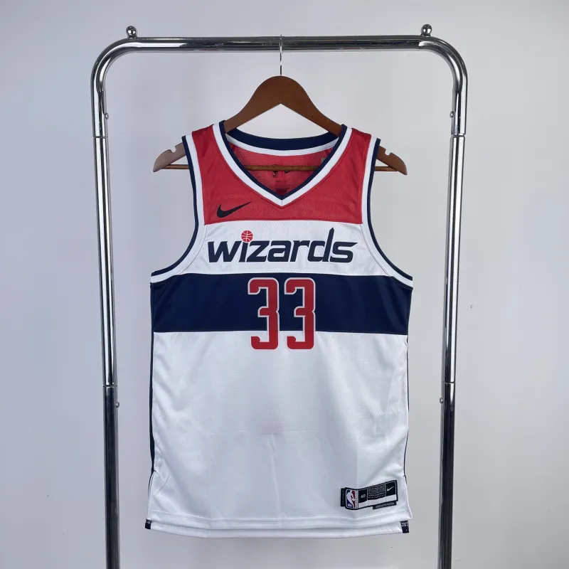 2023-24 Washington Wizards Home White Kyle Kuzma #33 Men’s Jersey