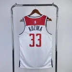 2023-24 Washington Wizards Home White Kyle Kuzma #33 Men’s Jersey
