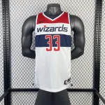 2023-24 Washington Wizards Home White Kyle Kuzma #33 Men’s Jersey