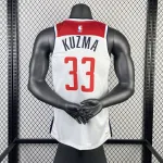 2023-24 Washington Wizards Home White Kyle Kuzma #33 Men’s Jersey