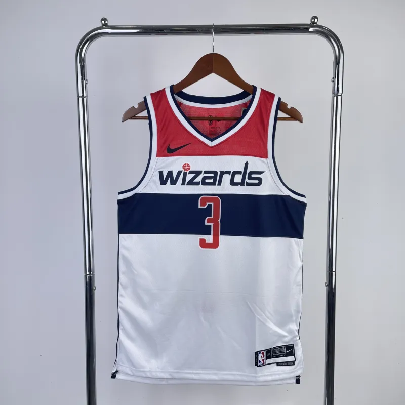 2023-24 Camisola dos Washington Wizards Home White Bradley Beal #3 para homem