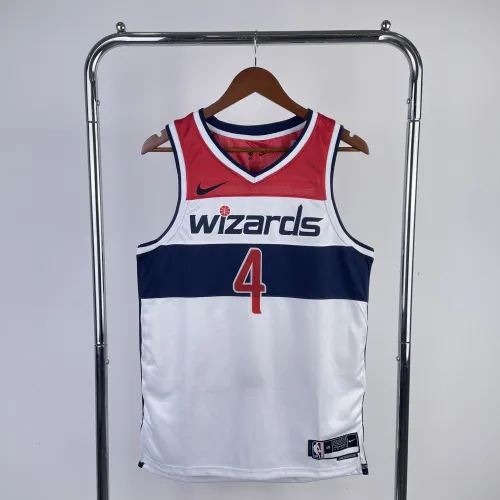 2023-24 Washington Wizards Home White Russell Westbrook #4 Men's Jersey