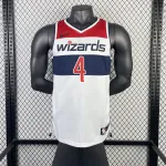 2023-24 Washington Wizards Home White Russell Westbrook #4 Maglia Uomo