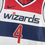 2023-24 Washington Wizards Home White Russell Westbrook #4 Maglia Uomo