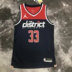 2023-24 Washington Wizards Kyle Kuzma #33 Heren Jersey