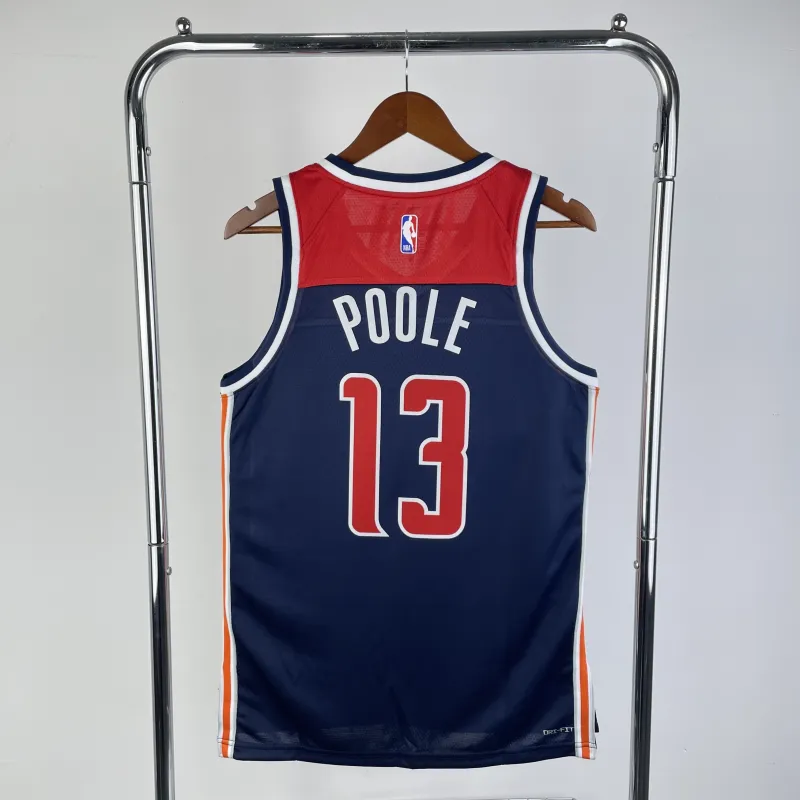 2023-24 Washington Wizards Jordan Poole #13 Men’s Jersey