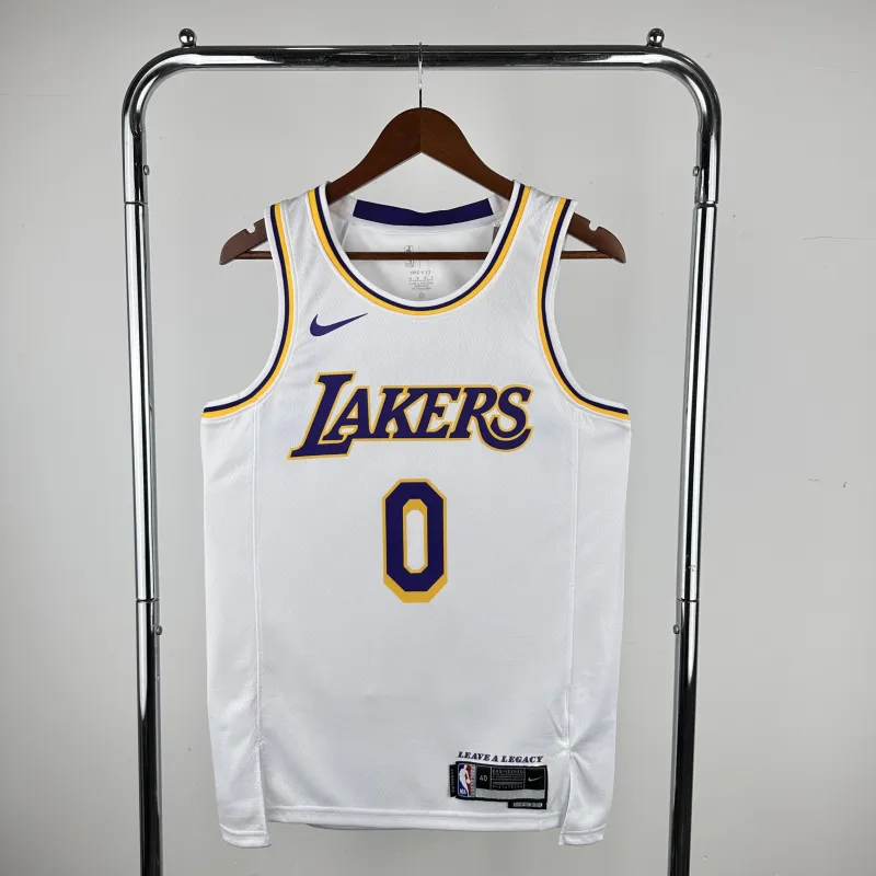 2023/24 Los Angeles Lakers Russell Westbrook #0 White Men’s Jersey