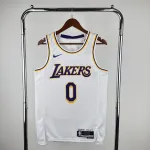 Los Angeles Lakers Russell Westbrook #0 Weißes Herren-Trikot der Saison 2023/24 2023/24 Los Angeles Lakers Russell Westbrook #0 White Men’s Jersey