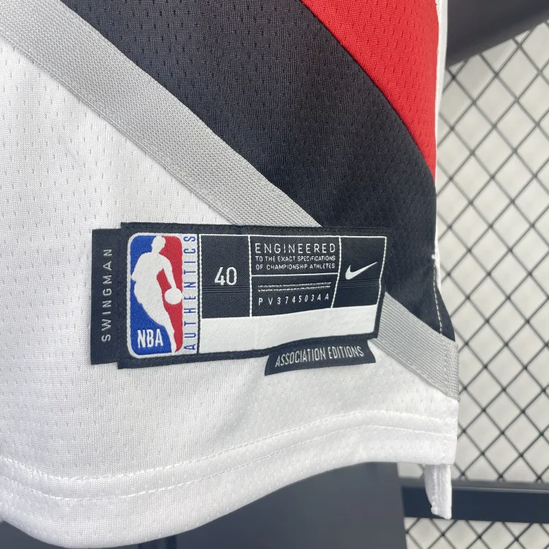 2023/24 Portland Trail Blazers White Scoot Henderson #00 Jersey | NBA Swingman Jersey