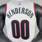 2023/24 Portland Trail Blazers White Scoot Henderson #00 Jersey | NBA Swingman Jersey