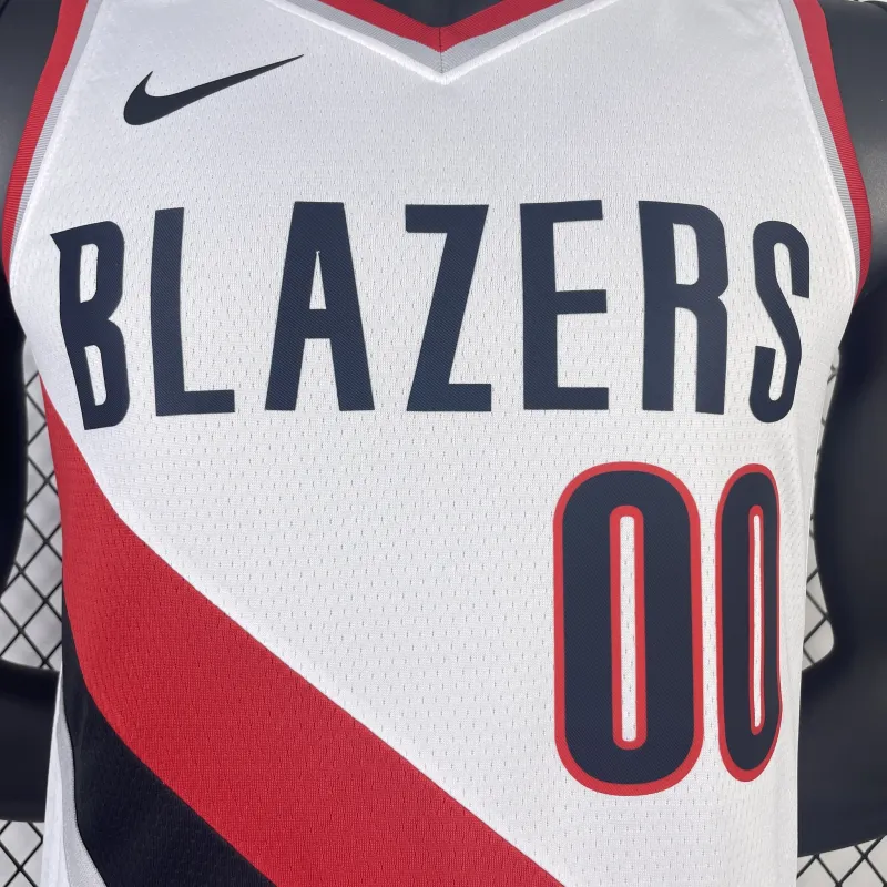 2023/24 Portland Trail Blazers White Scoot Henderson #00 Jersey | NBA Swingman Jersey