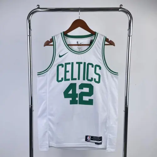 2023/24 Boston Celtics Al Horford #42 Camisola branca para homem