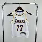 2023/24 Los Angeles Lakers Luka Doncic #77 Youth White Jersey 2023/24 Los Angeles Lakers Luka Doncic #77 Youth White Jersey