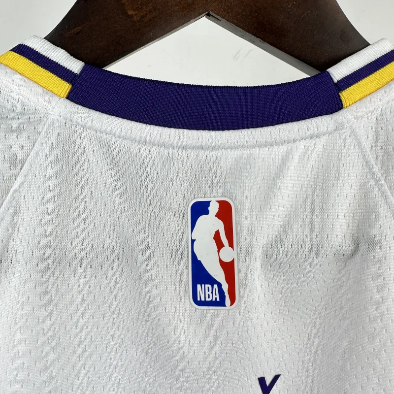 2023/24 Los Angeles Lakers Luka Doncic #77 Youth White Jersey