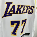 2023/24 Los Angeles Lakers Luka Doncic #77 Youth White Jersey