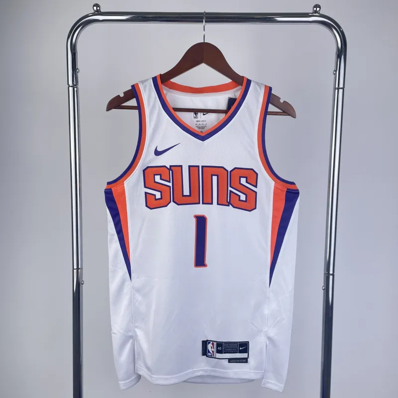 2023/24 Phoenix Suns White Devin Booker #1 Men’s Jersey