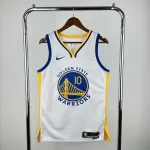 Camisa masculina branca Buddy Hield #10 do Golden State Warriors 2023/24 2023/24 Golden State Warriors Branco Buddy Hield #10 Camisola para homem