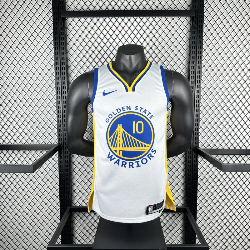 2023/24 Golden State Warriors Branco Buddy Hield #10 Camisola para homem