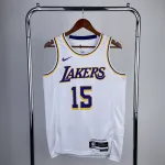2023/24 Los Angeles Lakers Austin Reaves #15 Weißes Herren Trikot 2023/24 Los Angeles Lakers Austin Reaves #15 Weiß Herren Trikot