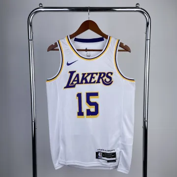2023/24 Los Angeles Lakers Austin Reaves #15 Blanc Maillot Homme