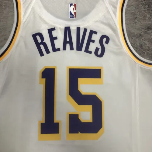 2023/24 Los Angeles Lakers Austin Reaves #15 White Men’s Jersey