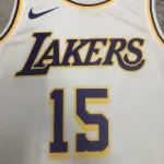 2023/24 Los Angeles Lakers Austin Reaves #15 Weiß Herren Trikot