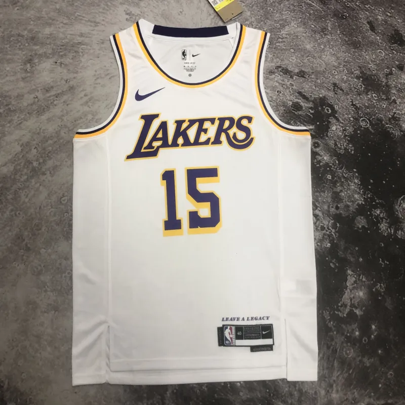2023/24 Los Angeles Lakers Austin Reaves #15 Weiß Herren Trikot