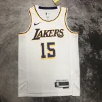 2023/24 Los Angeles Lakers Austin Reaves #15 Weiß Herren Trikot